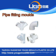 Plastic mold supplier for standard size pipe and fitting mould in taizhou China